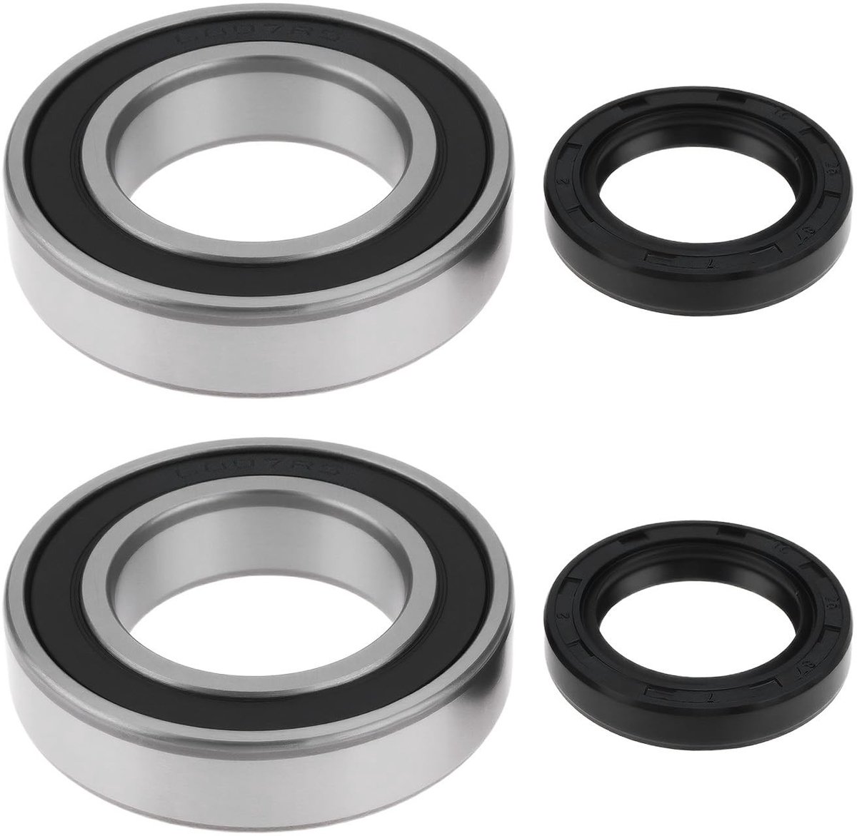 JHUBERS- Wiellagers Set - Vervangingsset 6007RS - Compatibel met Surron Ultra Bee - Afmetingen 35x62x14mm - Inclusief afdichtingen 25x37x7mm - Eenvoudige installatie - Lagerset