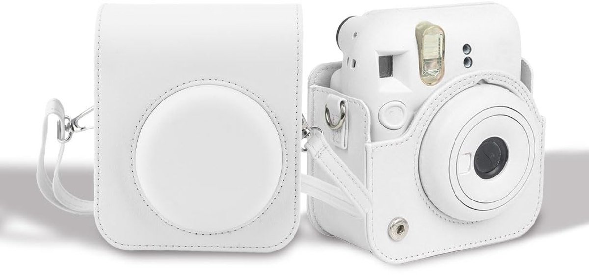 BRENZOOS- Cameratas PU-leer met Schouderriem - Cheki Film Case - Compacte Cameratas - Camera Accessoires - Lichtgewicht Behuizing - Voor Mini 12 - Camerahoes