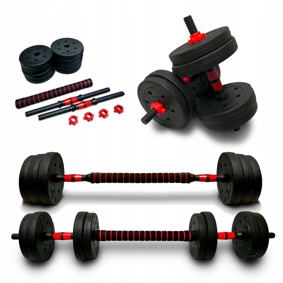 Verstelbare halsterset 15kg met verbindingsstuk - 2x7,5kg