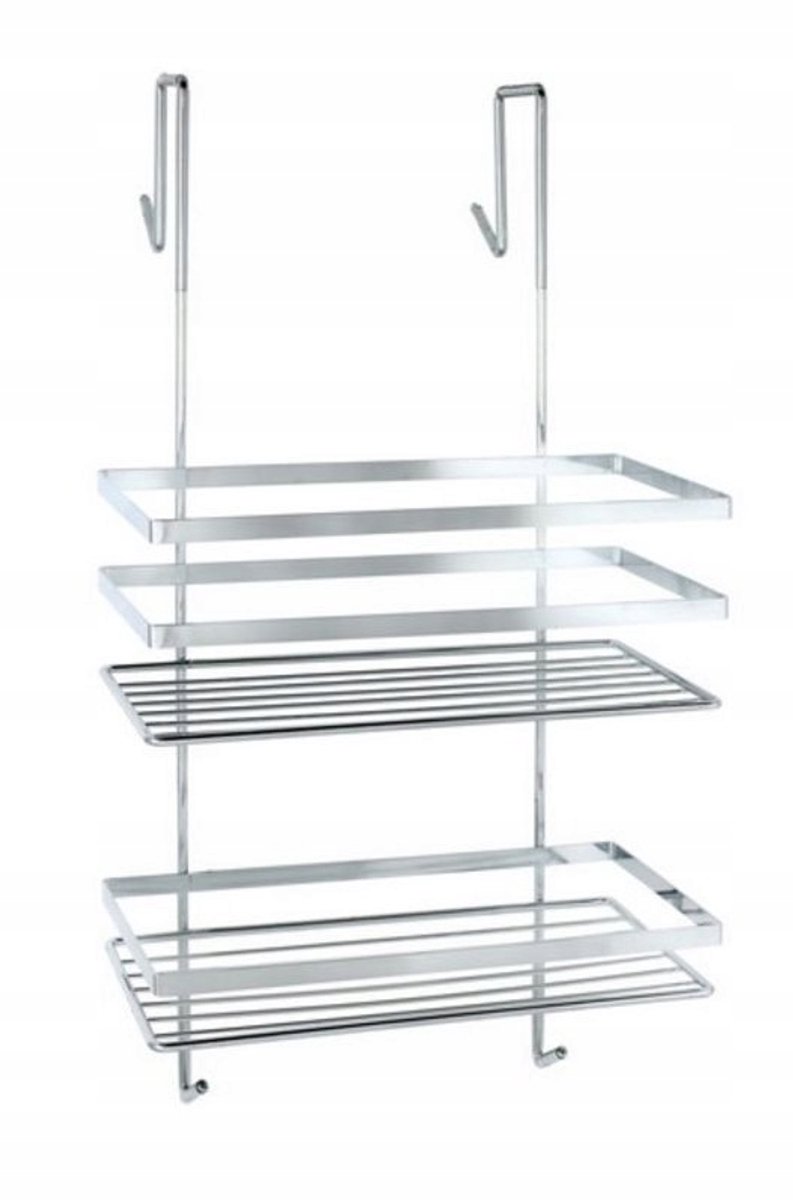 Dubbele Wandplank Badkamer - Chroom - 2 Niveaus