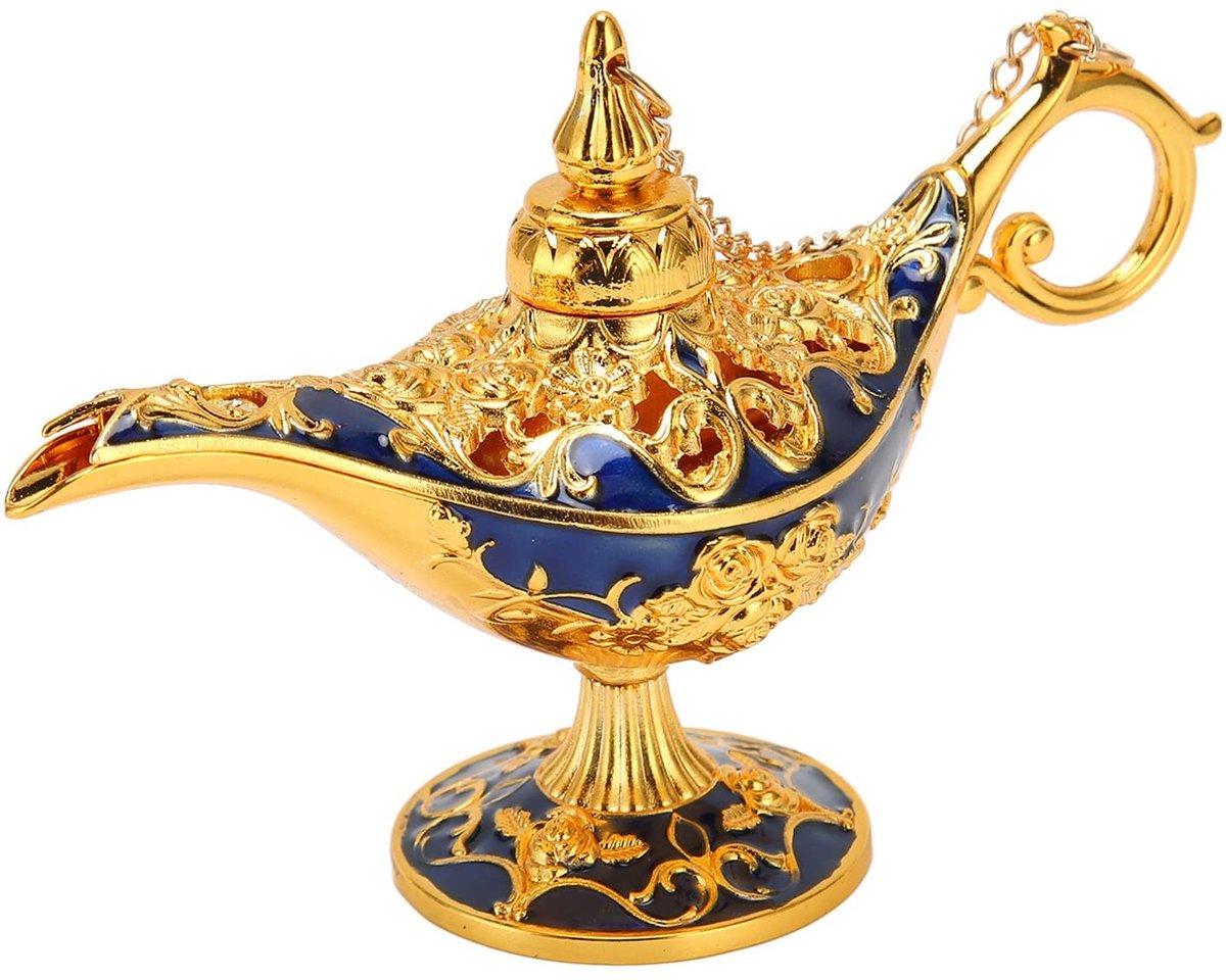 BRENZOOS- Genie Lamp - Vintage Decoratie - Multifunctioneel - Reliëfontwerp - Aromatherapie - Perfecte Cadeauoptie - Duurzame Zinklegering - Decoratieve Lamp