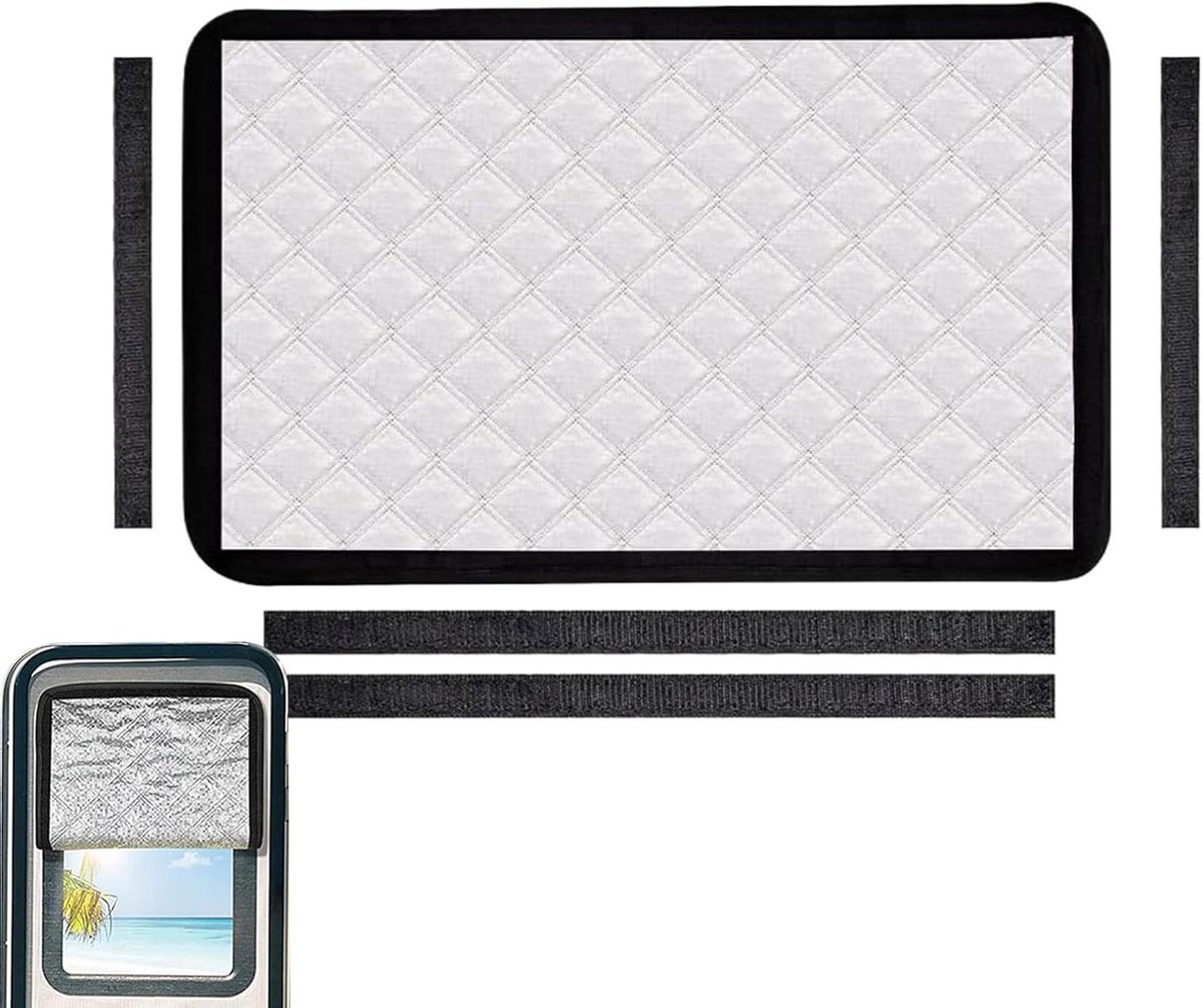 Raam Afdekking - Verduisterende Hoes - Reizen Comfort - UV Bescherming - Universele Pasvorm - Zwart