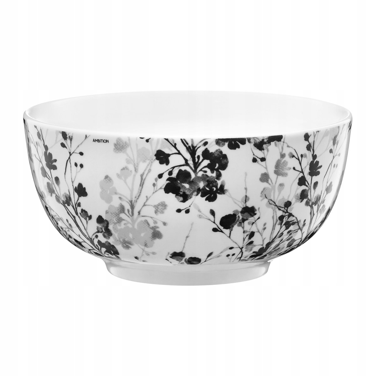 Ambition Zwart Natuur Saladekom 14 cm Porselein