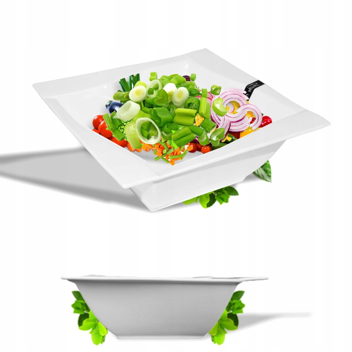 Festa Italia Viva Porselein Saladekom 17 cm Wit