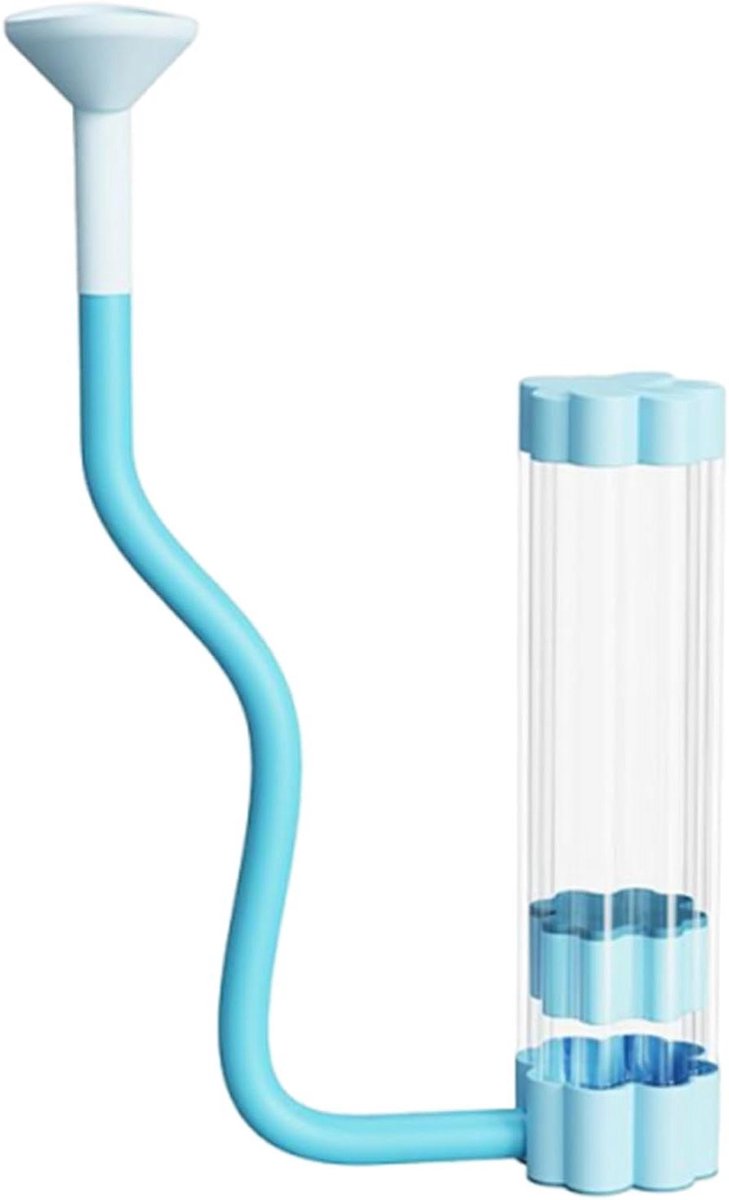 Ademtrainer Longversterking - Ademhalingsoefening Apparaat - Spierversterking Training - Compact Draagbaar Ontwerp - 20 x 12 x 8 cm - Blauw