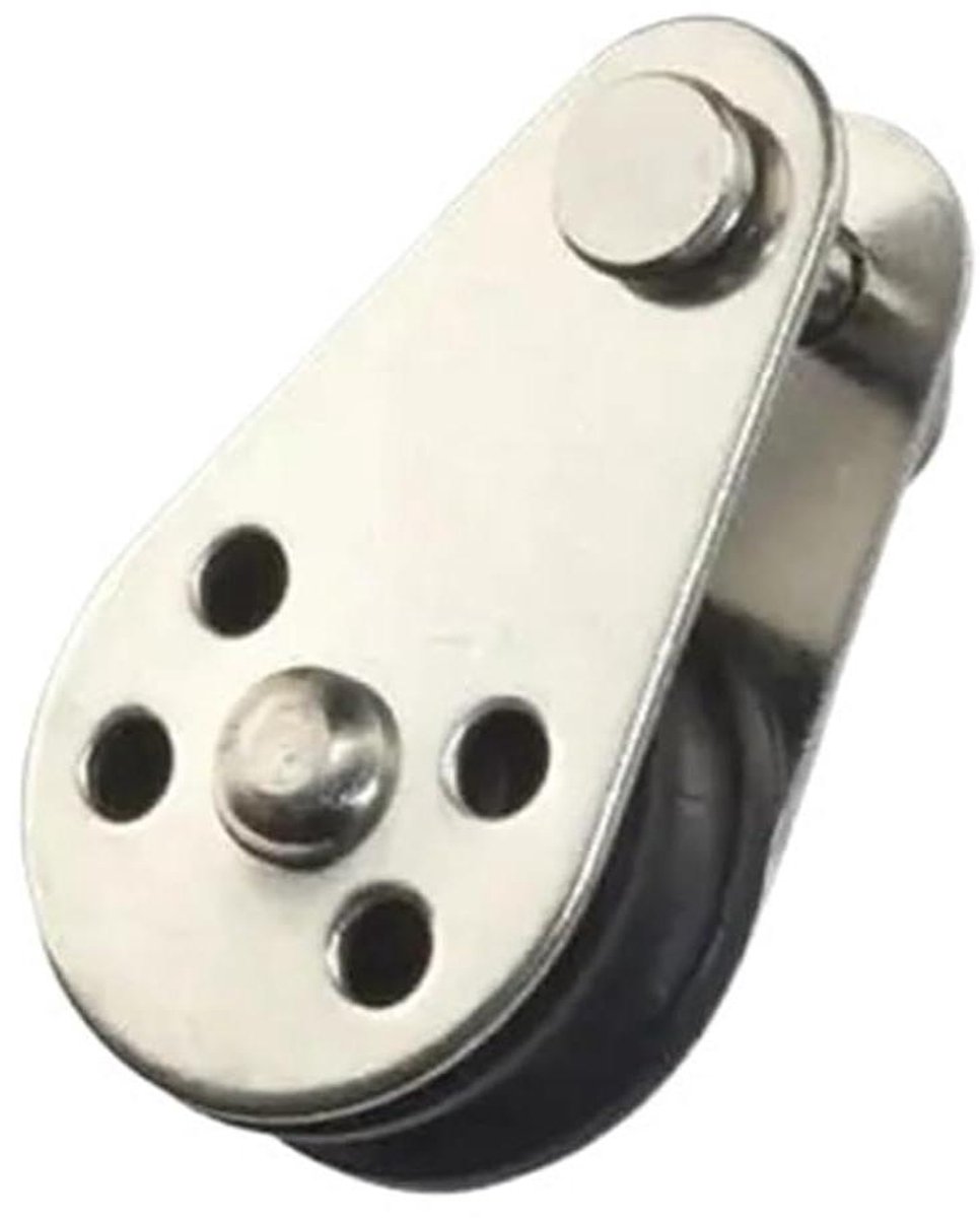 Katrolblok - Staalkabel Roller - Touw Hijsen - Roestvrij Staal 316 - 25 mm - Zilverkleurig