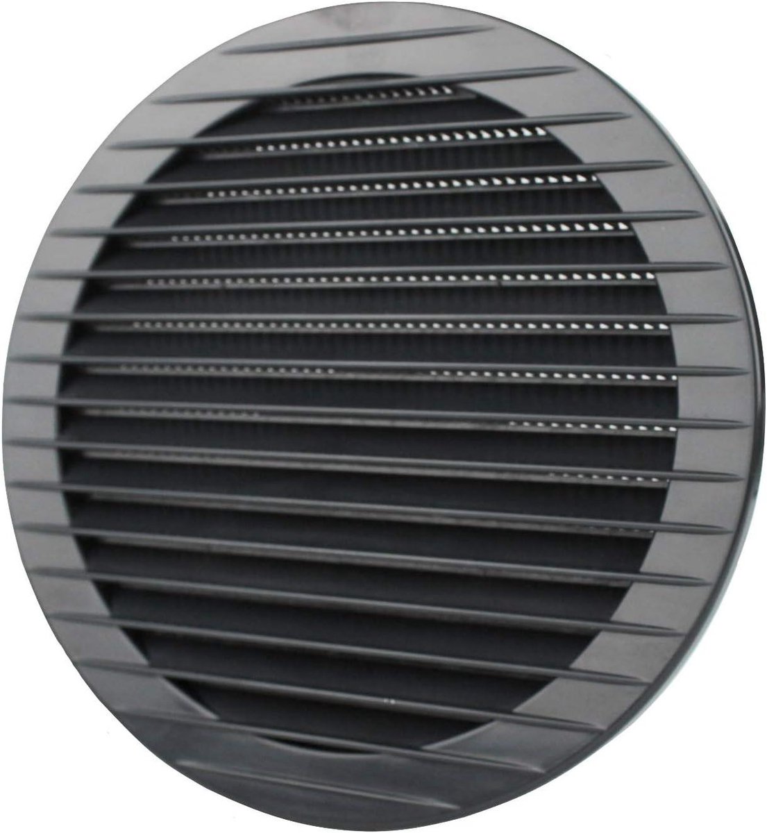 Ventilatierooster - Ontluchtingsrooster - Luchtcirculatie - Geïntegreerde insectenwering - Ø 150 mm - Antraciet