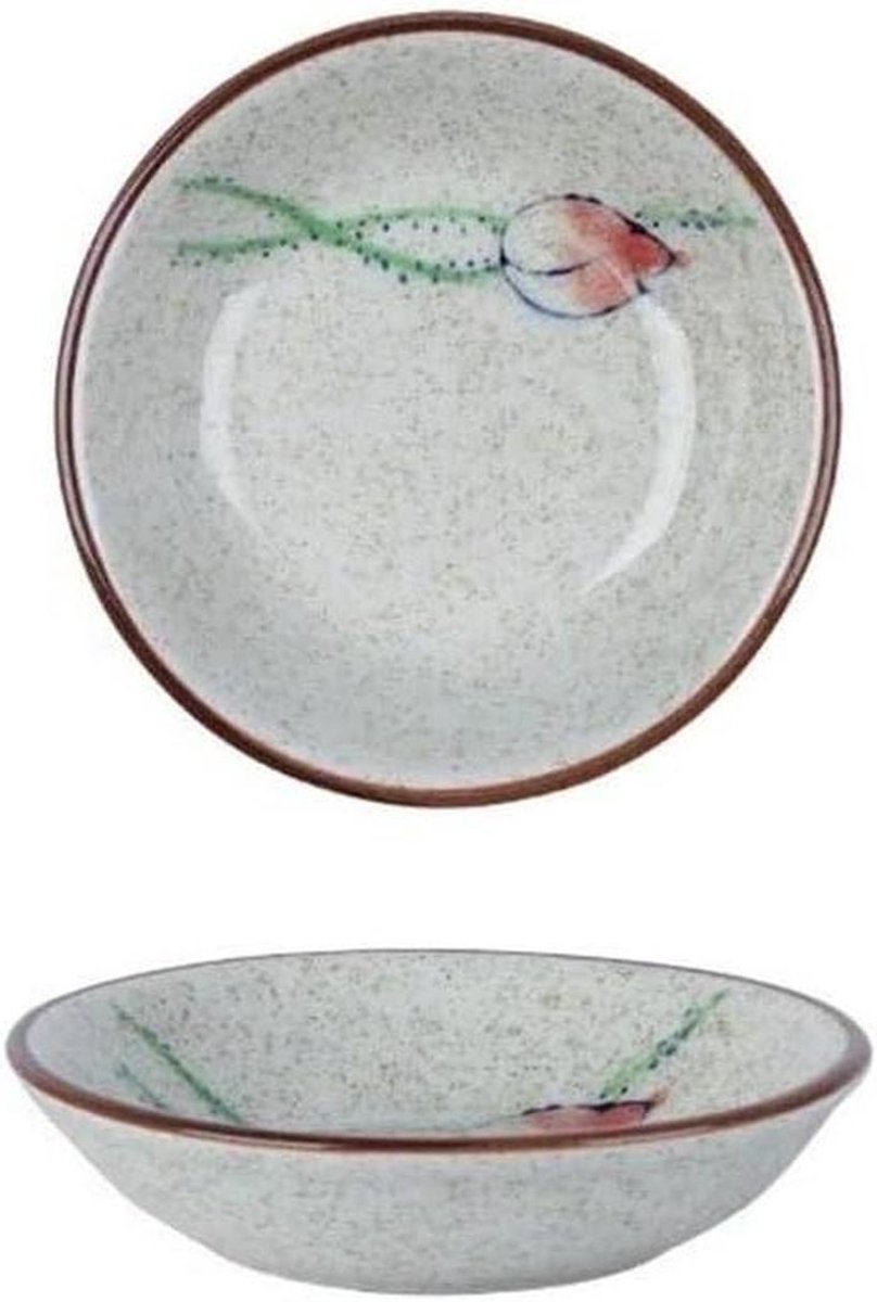 Sausschalen - Dipschaaltjes keramiek - Kleine porties serveren - Vaatwasserbestendig - 9.5 cm diameter - Naturel