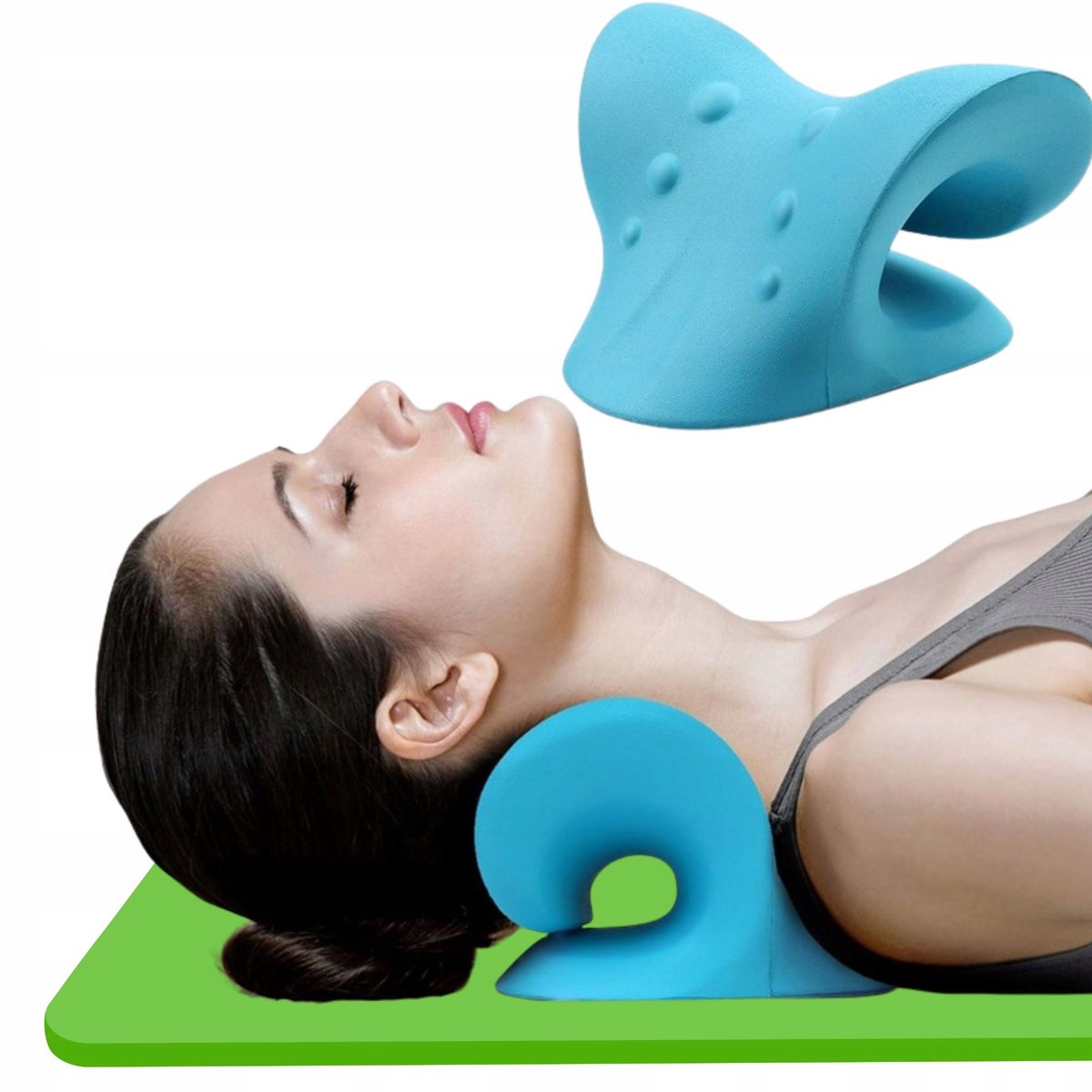 Nekkussen Massage Ruggengraat Ontspanning Blauw