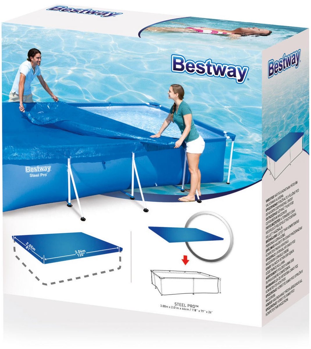 Bestway Pool Cover - 300 x 201 cm
