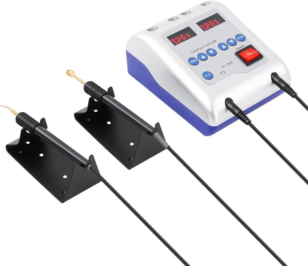 Elektrische wax pen - Wax snijder - Precisie snijwerk - Dubbele pen met 6 punten - 50-200 graden
