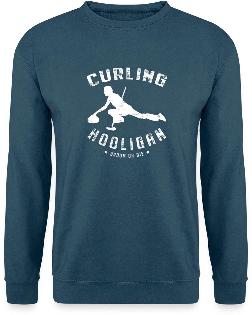 Curling Hooligan Grappig Sweater Heren