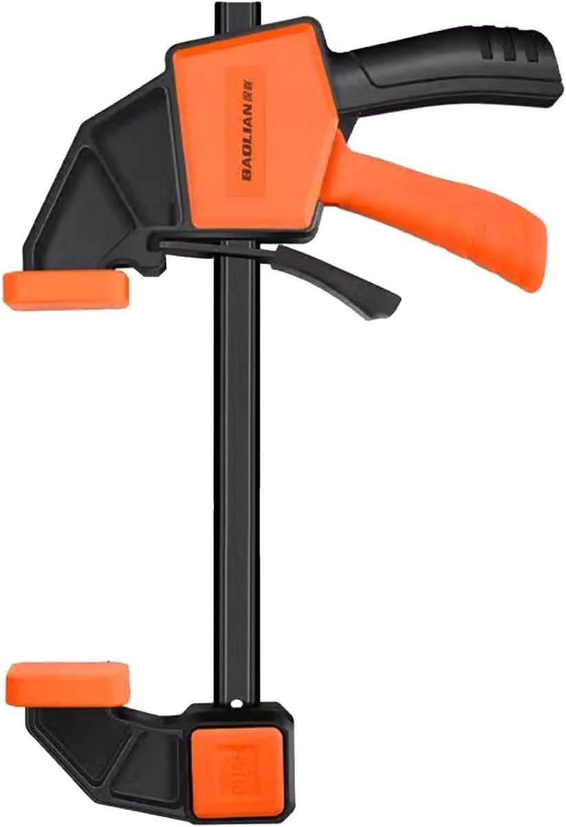 Houten Klem - Snelspanner Staal - Werkstuk Bevestigen - Snelle Aanpassing - 6 Inch - Zwart