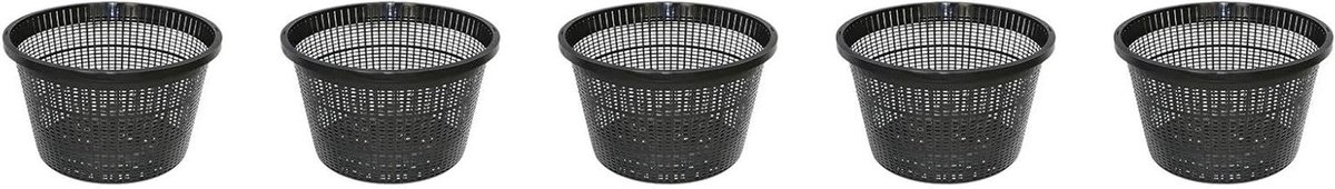 Aquatische plantenpotten - Vijvermanden bloemen - Wortelgroei bevorderen - Mesh net constructie - 205 cm - Zwart
