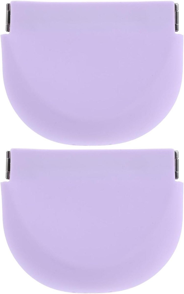 Reisbeugelhouder 2 stuks - Siliconen hoesje - Beugel opbergen - Ventilatiegaatjes ontwerp - 10 x 75 cm - Violet