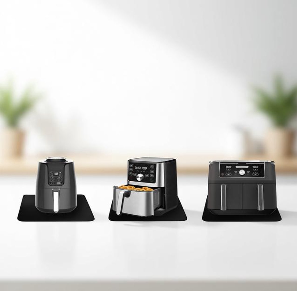 Maison Elara Hittebestendige siliconen airfryer mat, 30x45 cm, beschermt werkblad tegen hitte en vet