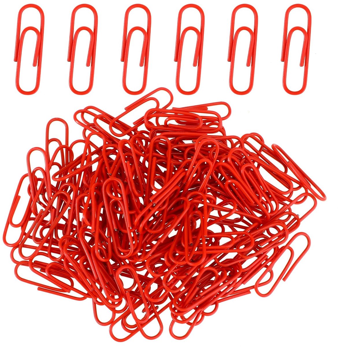 Dailygoods- Paperclips 200 Stuks - Gekleurde Paperclips - Klein Formaat 28 mm - Duurzaam - Roestvrij Gecoat - Kantoor Benodigdheden - Kantoorbenodigdheden