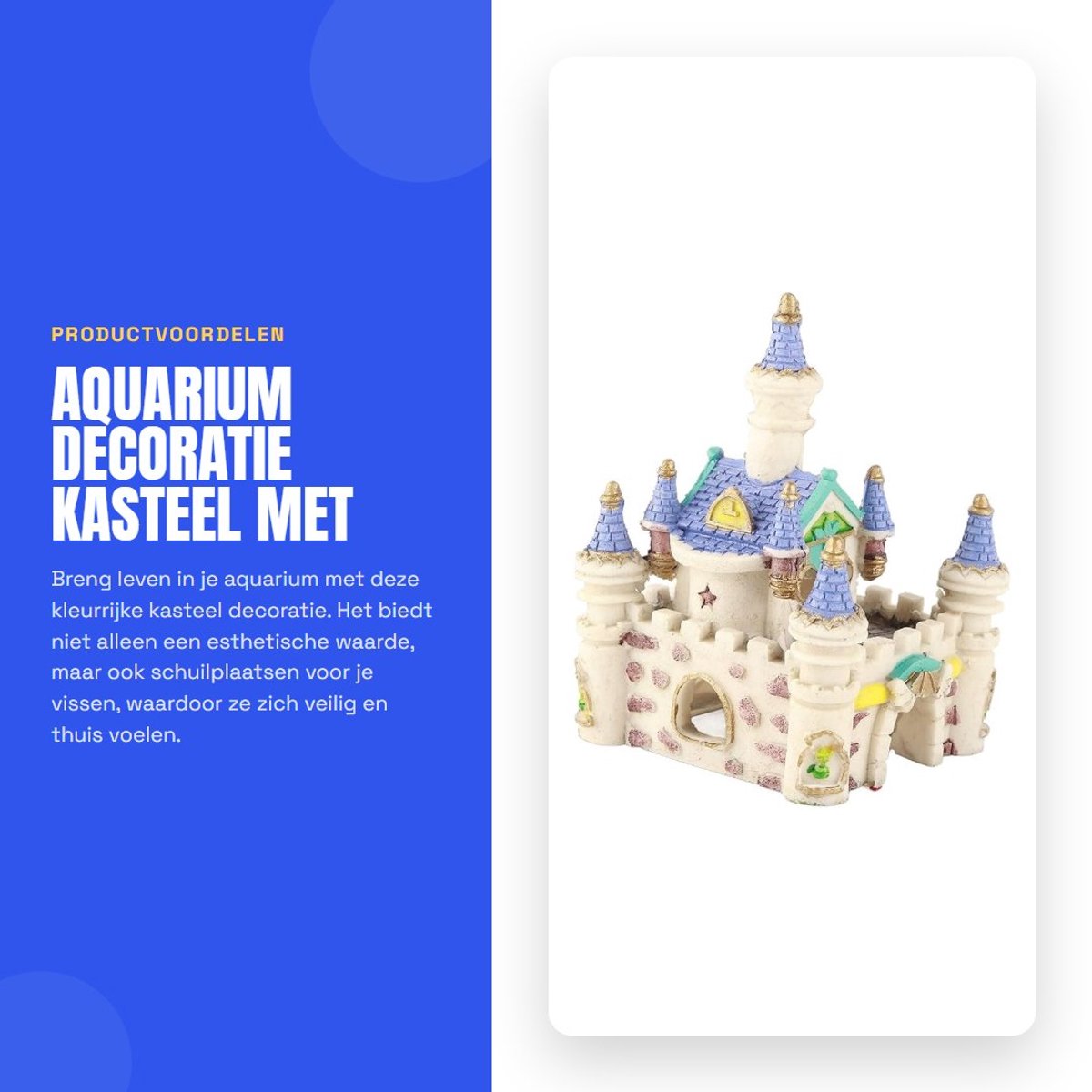 Dailygoods- Aquarium Kasteel Decoratie - Aquarium Grot - Aquarium