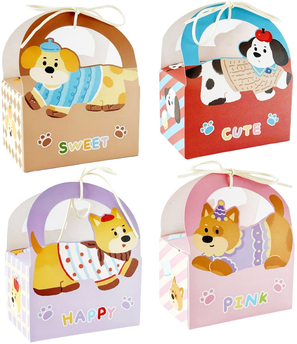 Dailygoods- Koekjesdoos met kijkvenster - Geschenkdoos - Snoepdozen - Taartdozen - Feestdoos - Duurzaam karton - Cadeaudoos
