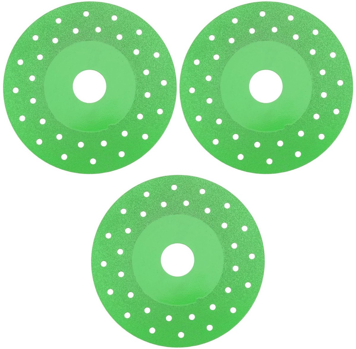 Dailygoods - 3 Stuks 115mm Diamant Afgeschuinde Zaagblad voor Rock en Marmer