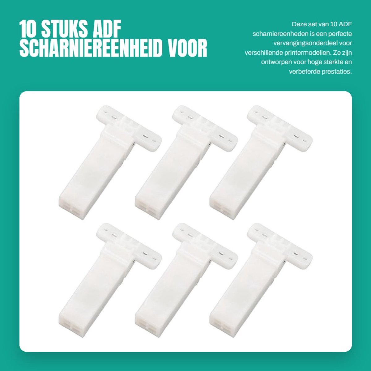 Dailygoods- Scharniereenheid 10 Stuks - Hoge Sterkte - Verbeterde Prestaties - Voor CLX/SCX/M-printers - Duurzaam - Lange Levensduur - Printeronderdeel