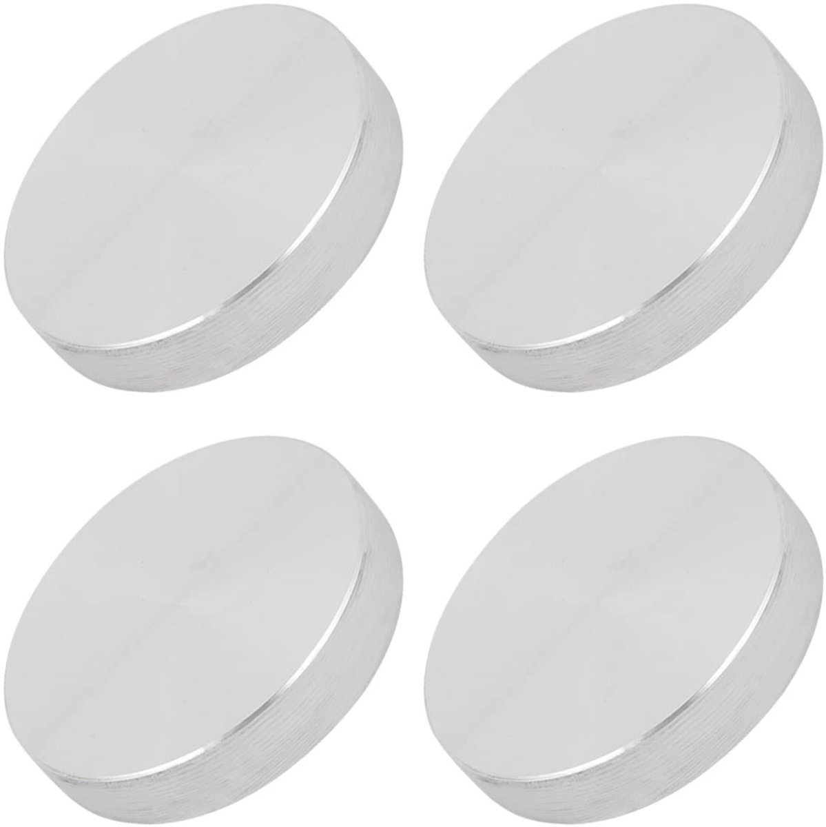 Dailygoods - Aluminium Schijf M10 x 40 mm x 8 mm voor Glazen Meubelaccessoires (4 Stuks)