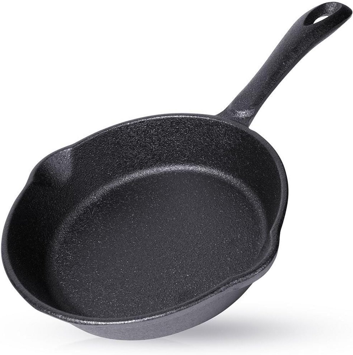 Gietijzeren Braadpan Stoofpan Emaille Langzaam Garen Optimale Warmteverdeling 16 cm Diameter Zwart