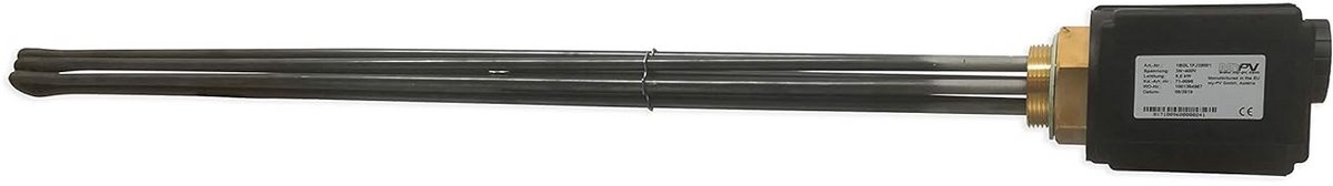 Inschroefradiator - Verwarmingselement - Water Verwarmen - Traploos Regelbaar - 9 kW - Zilver