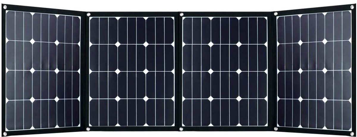 Opvouwbaar Zonnepaneel - Draagbare Energie - Energievoorziening Buiten - Sunpower Back-Contact Cellen - 180 Watt - Zwart