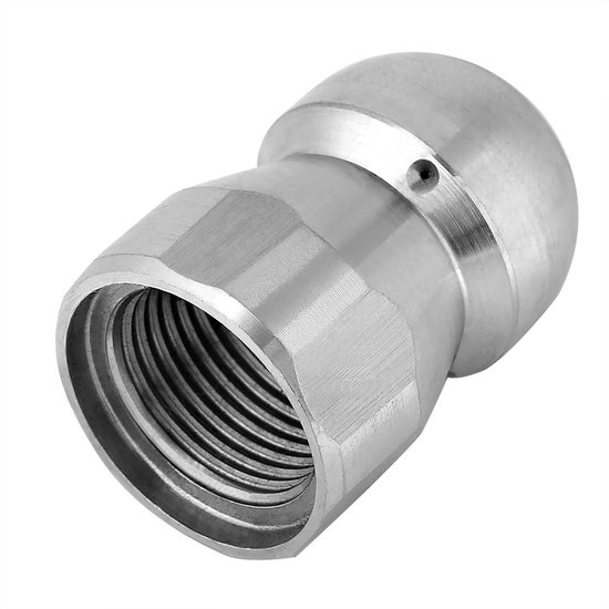 Dailygoods- Reinigingsmondstuk RVS - 3/8 Inch - Hoge Druk - 15 mm Binnen Diameter - 38 g - Geschikt voor 16 mm Draad - Reinigingsnozzle van Dailygoods — afbeelding 4