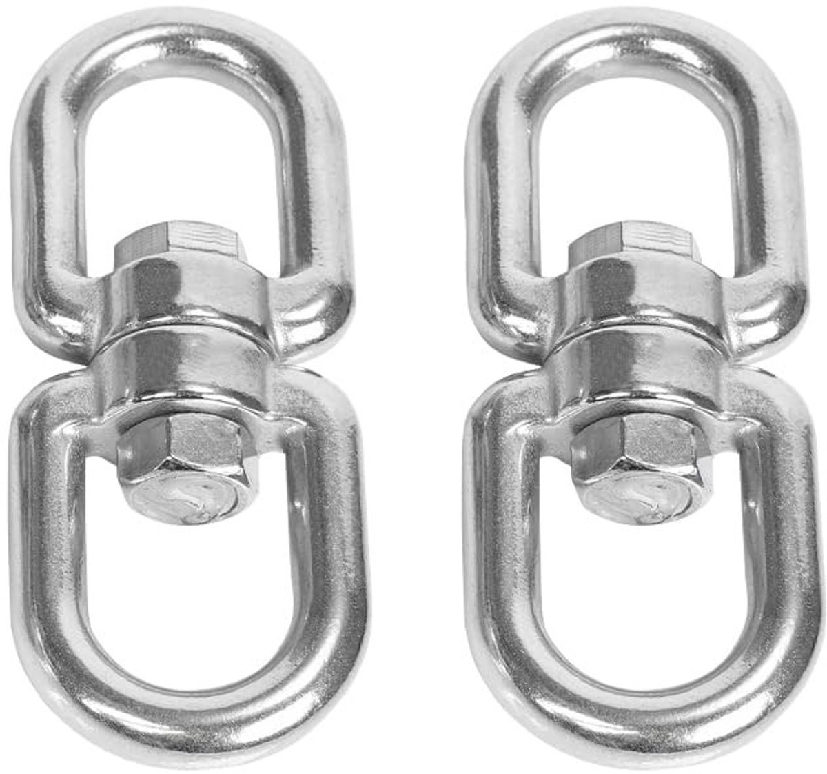 Dailygoods- Draairing Roestvrij Staal - 360° Draaibaar Ontwerp - Universele Hangbevestiging - Hoge Belastbaarheid - Duurzaam en Roestbestendig - Haak