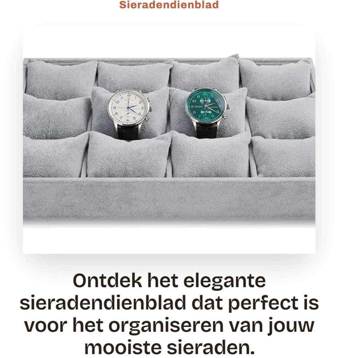Dailygoods- Sieradendienblad Stapelbaar - Sieradenopberger met Ritsen - Organizer - Sieradendisplay - 12 Vakken - Hoogwaardig Houtcomposietmateriaal