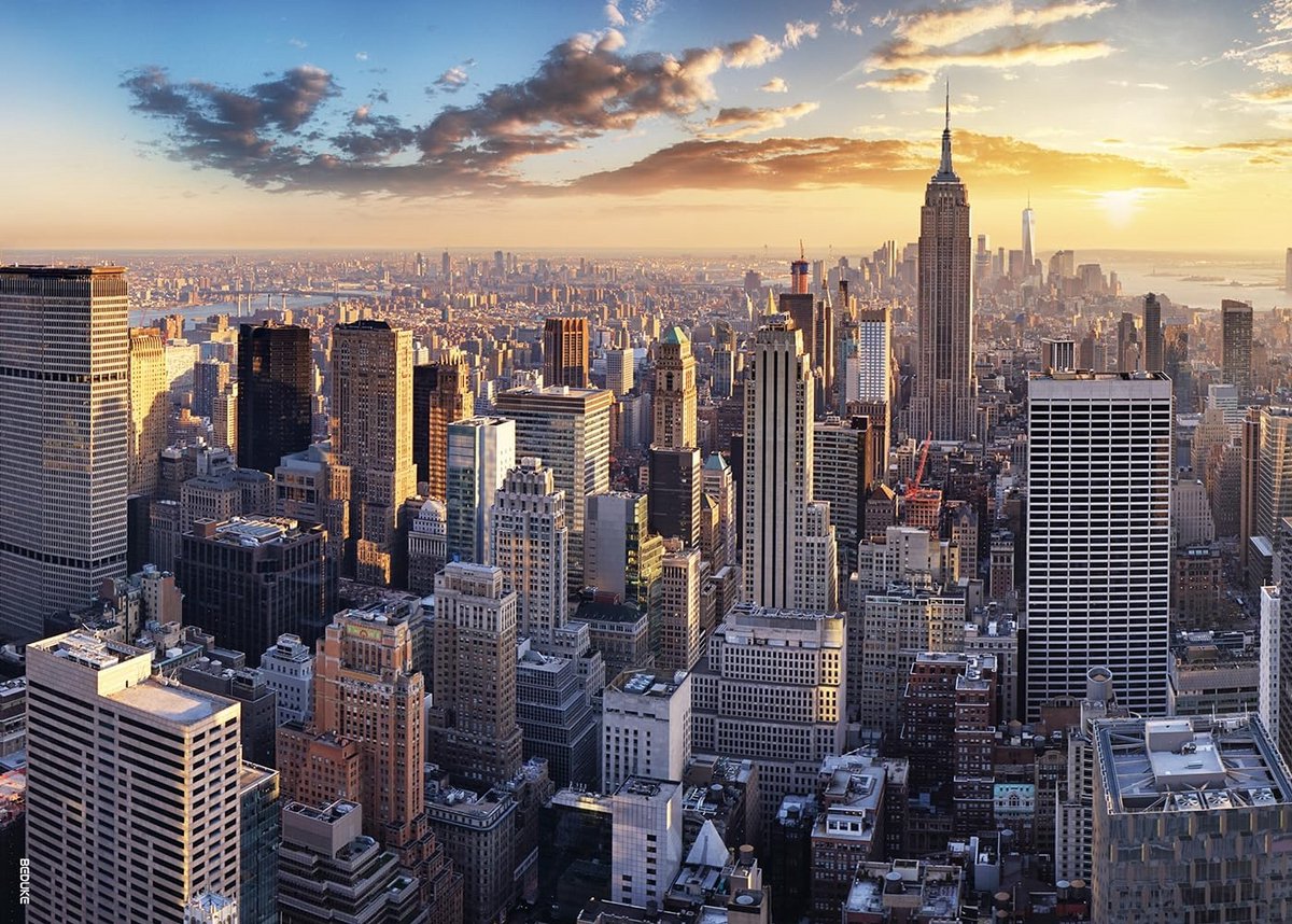 Legpuzzels 1000 stukjes - Volwassen Puzzel - Ontspanning Thuis - Stevig Dik Karton - 69x50 cm - New York City
