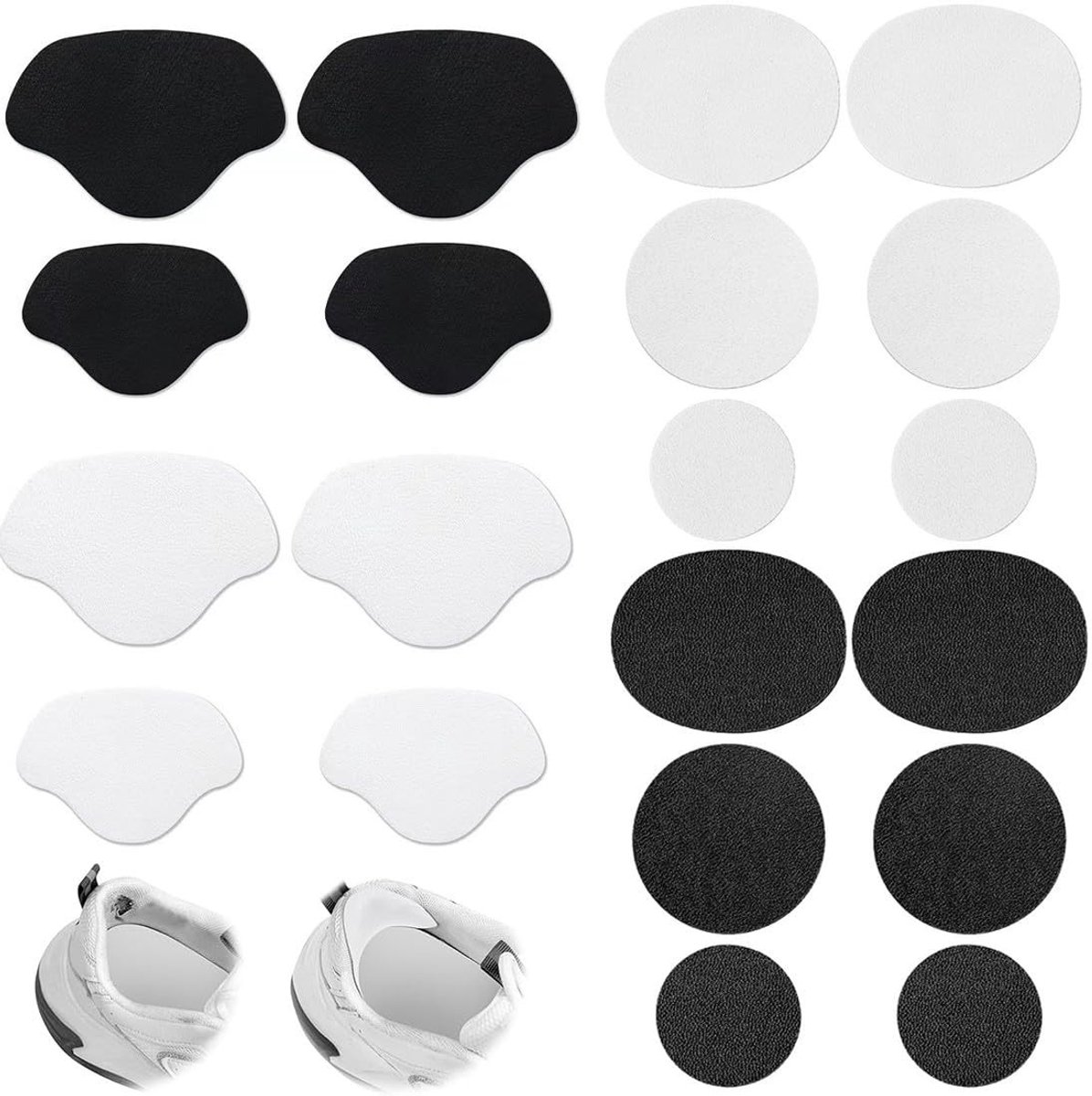 Dailygoods- Hielpatches Premium Materiaal - 10 Paar - Schoenen Hielbescherming - Sneakers Hiel Reparatie - Hielkussens - Lederen Hielbescherming - Schoenreparatie