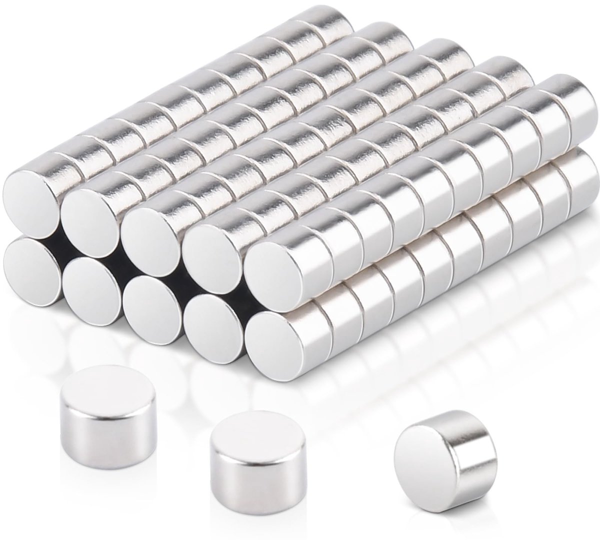 Dailygoods- Neodymium Magneten 100 Stuks - Sterk - Mini Magneten 3 x 2 mm - Koelkastmagneten - Knutselmaterialen - Duurzaam