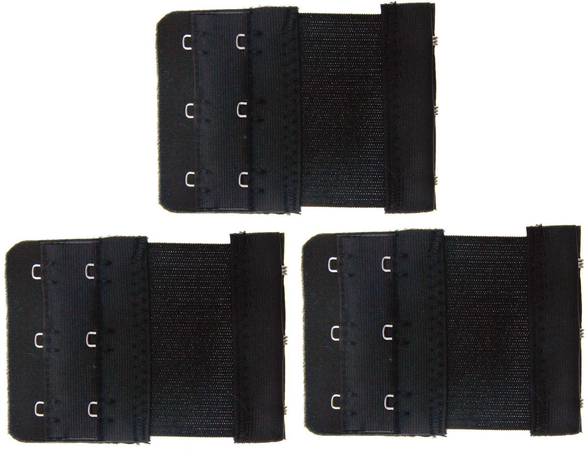 Dailygoods- BH Extender 3 Haakjes - Verlengstuk 5 cm - Dames BH Extender - Elastische Extender - Handwas - Comfortabel en Flexibel - Bh Verlenger