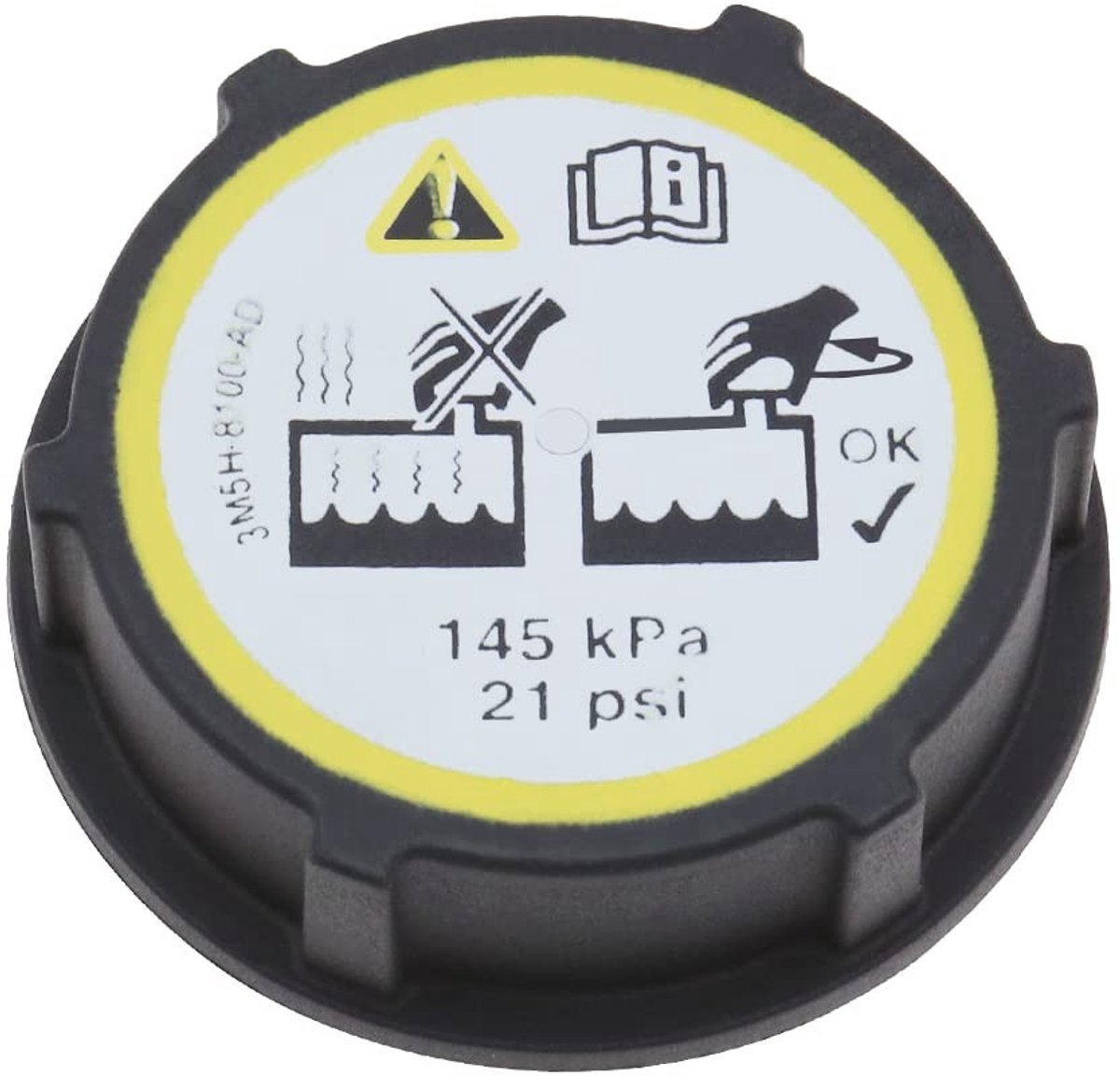 Dailygoods- Watertankdeksel - Radiatoruitbreiding - Waterflessenverzegeling - Compatibel met Fiesta/Focus/C-Max/Transit/Espace - 3M5H8100AD - 1224233 - Koelvloeistofdeksel
