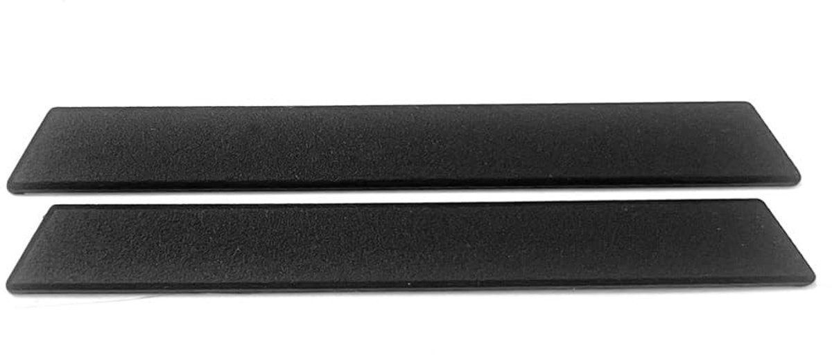 Dailygoods - 2 Stuks Rubberen Voetstrips voor Laptop (Zwart)