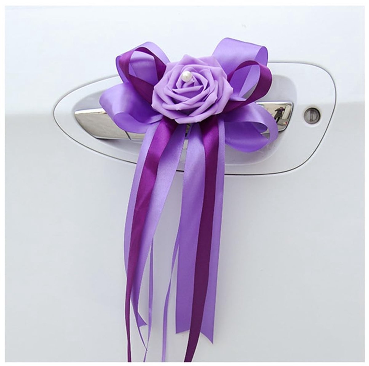 Dailygoods- Autoversiering 20 Stuks - Bruiloft Decoratie - Simulatie Bloem - Handgemaakte 