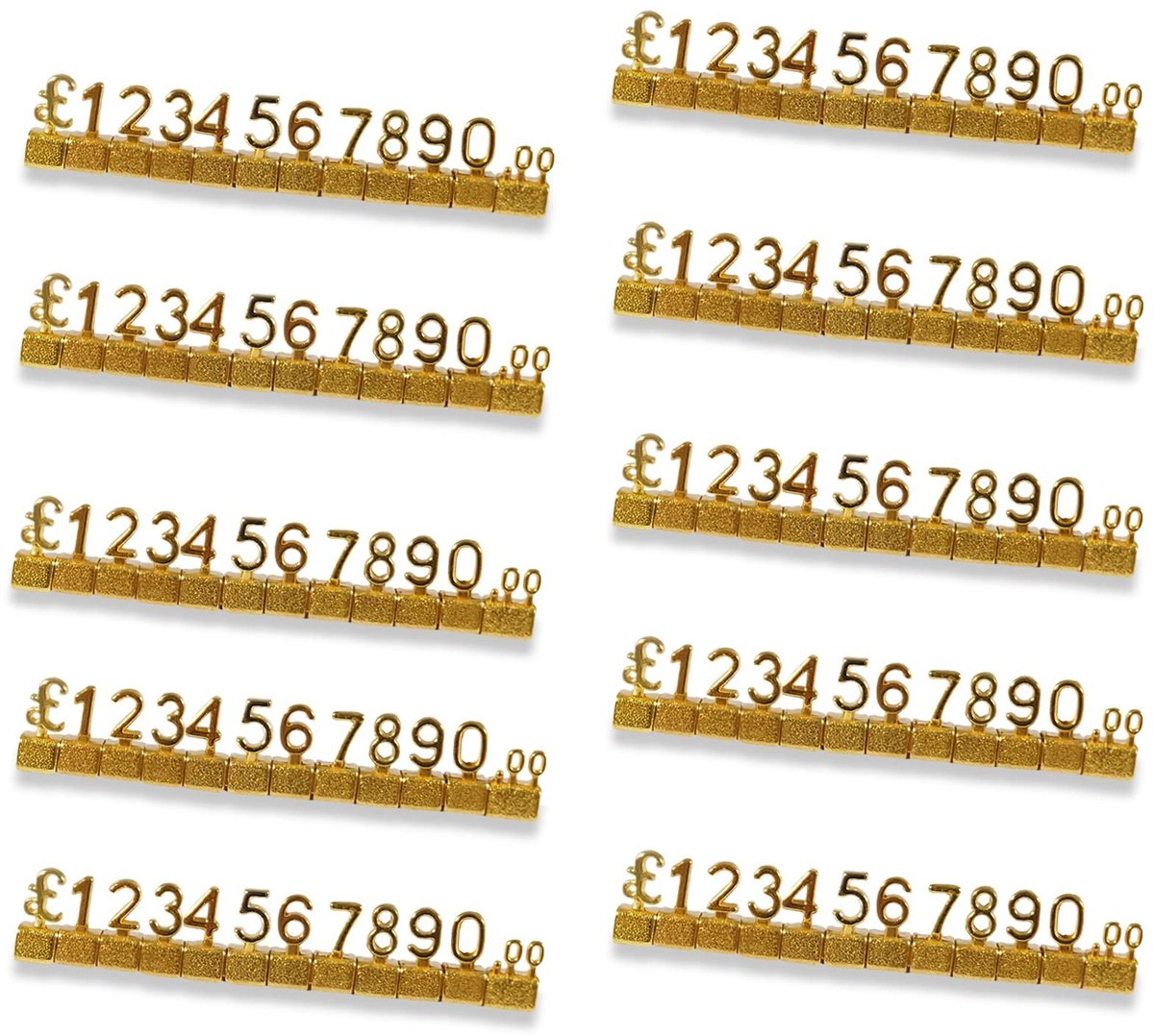 Dailygoods- Prijskaartje 20 Stuks - 3D Metalen Kubus - Verstelbare Prijslabels - Duurzaam Systeem - Flexibel en Herbruikbaar - Eenvoudige Montage - Prijslabel