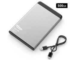MrGoods Externe Harde Schijf 500GB Pro – USB 3.0 – 2.5 inch HDD – Metaal/Kunststof Behuizing – Zwart