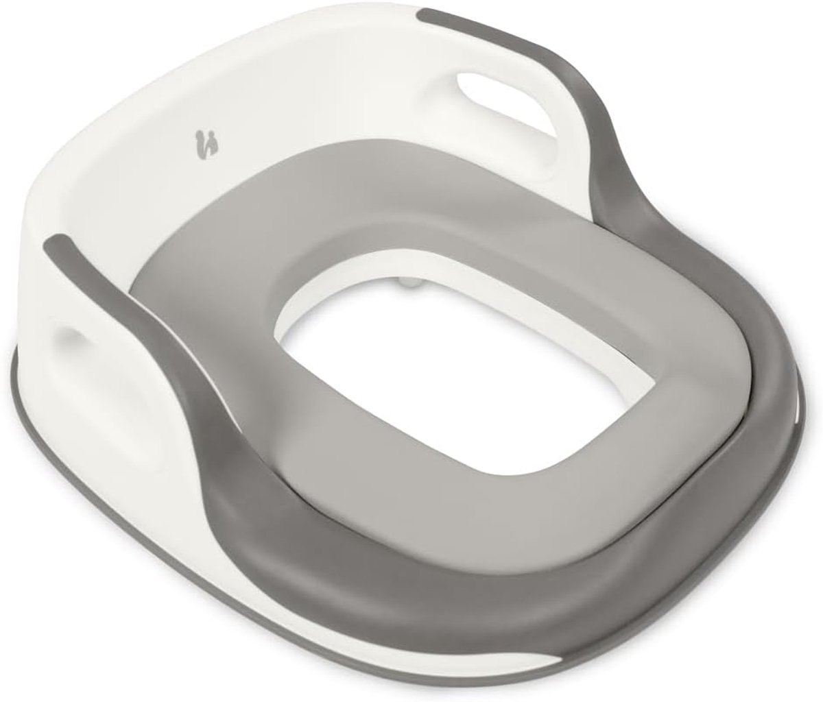 Toilet Baby Seat - WC Verkleiner - Zindelijkheidstraining - Met Rugleuning Handgrepen - 38 x 33 x 14.5 cm - Grijs
