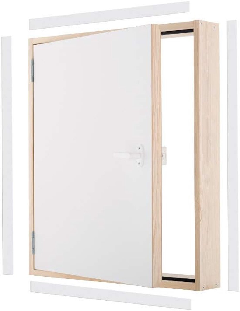 Draaideur - Binnendeur - Ruimte Isoleren - Lage Warmteoverdracht - 90x70 cm - Wit