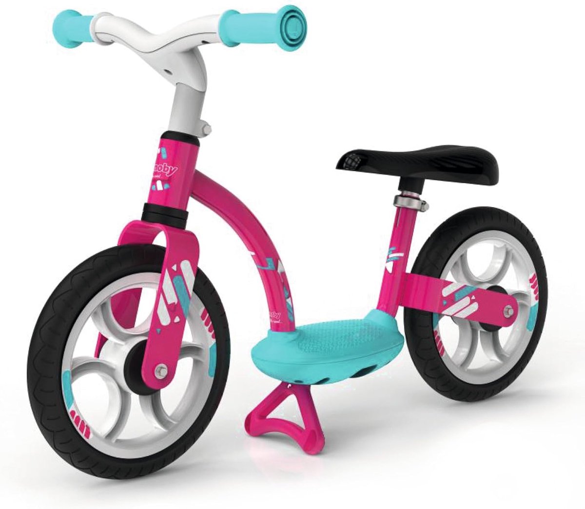 Loopfiets - Eerste fiets - Kinderen leren fietsen - In hoogte verstelbaar - 76 x 39 x 49 cm - Roze