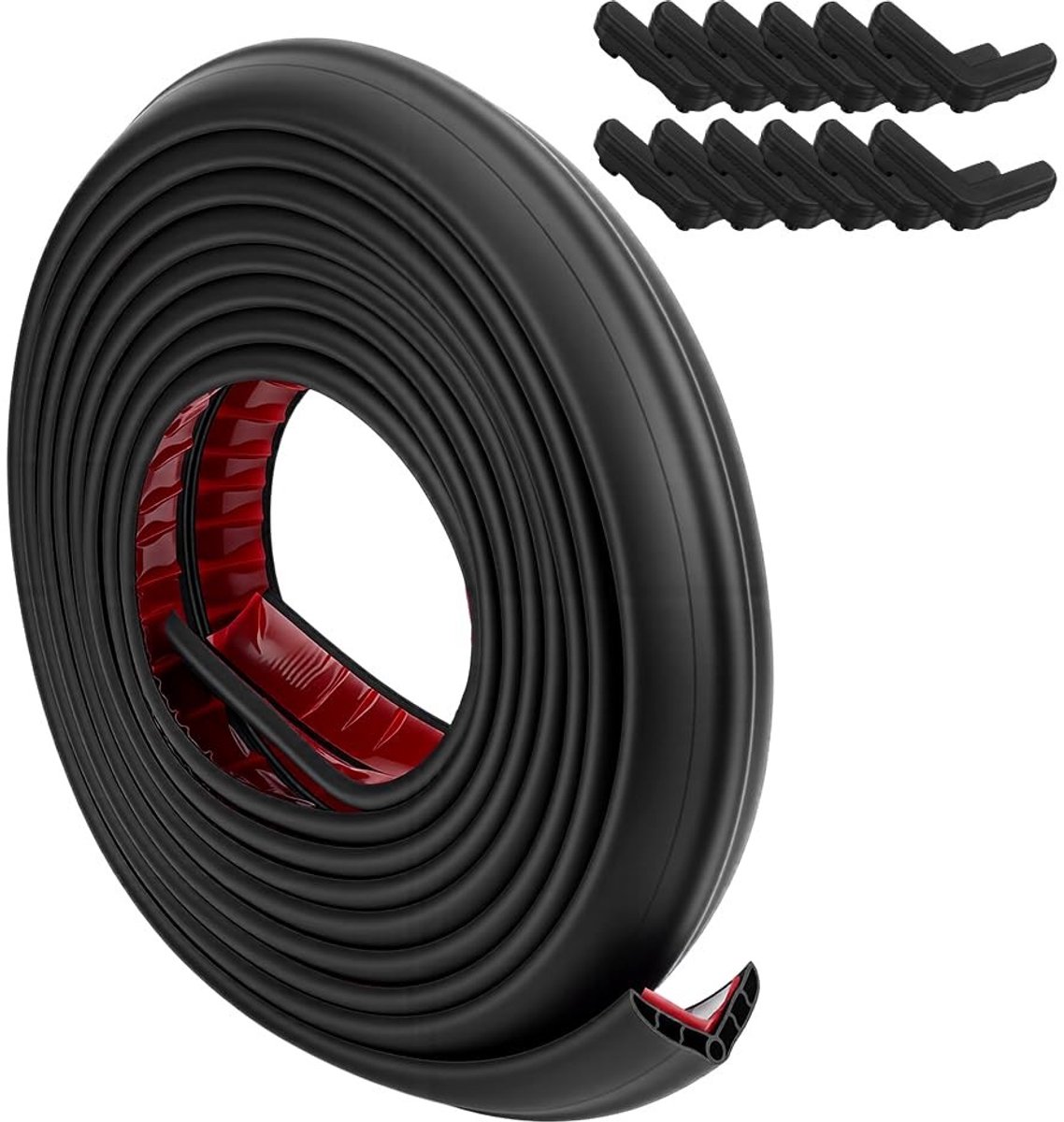 Dailygoods- Hoekbeschermer Veilig - Muurhoekbeschermer - PVC Materiaal - Zelfklevend - Vlekbestendig - 49 mm Hoofdlengte