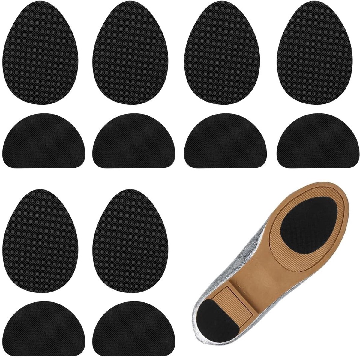 Dailygoods- Hielkussens 6 Paar - Antislip Pads - Rubber - Hielzooltjes - Hielkussen - Duurzaam Materiaal