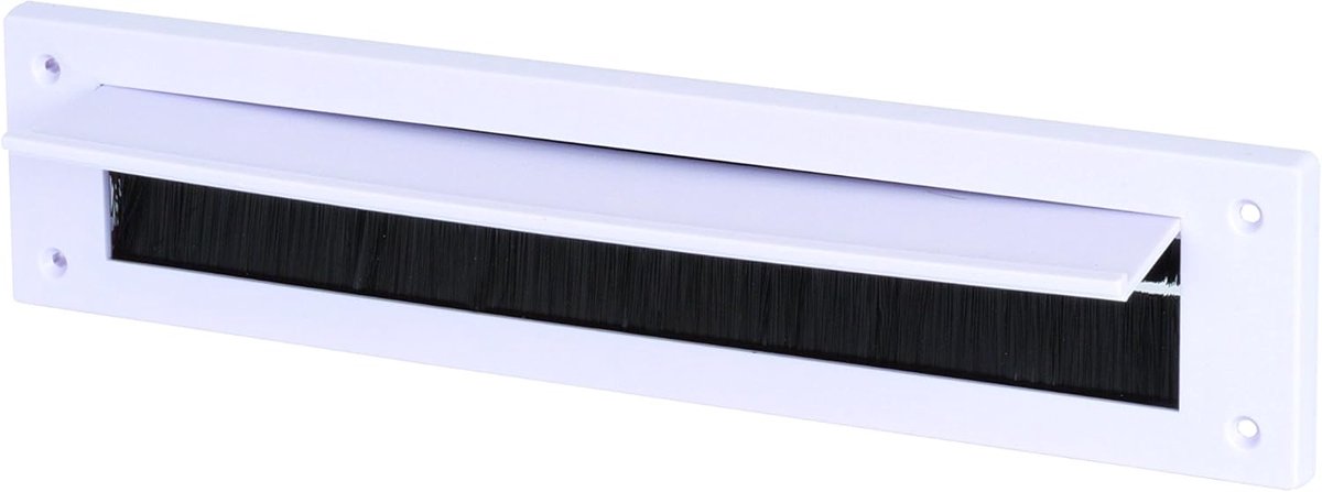 Brievenbusborstel Set - Tochtstrip Borstels - Tocht Weren - Dubbele Borstel Bescherming - 338mm x 78mm - Wit