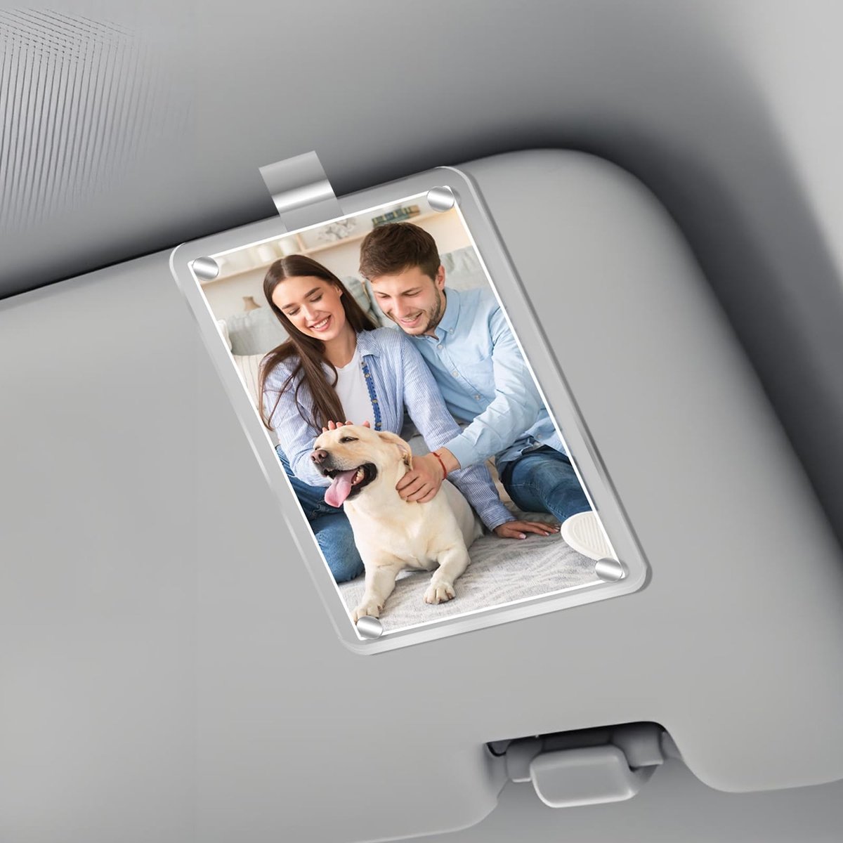 Dailygoods- Fotohouder Magnetisch - Auto Fotohouder - Fotolijst - Gepersonaliseerde Accessoires - Antislip - Lichtgewicht Design - Autofotolijst