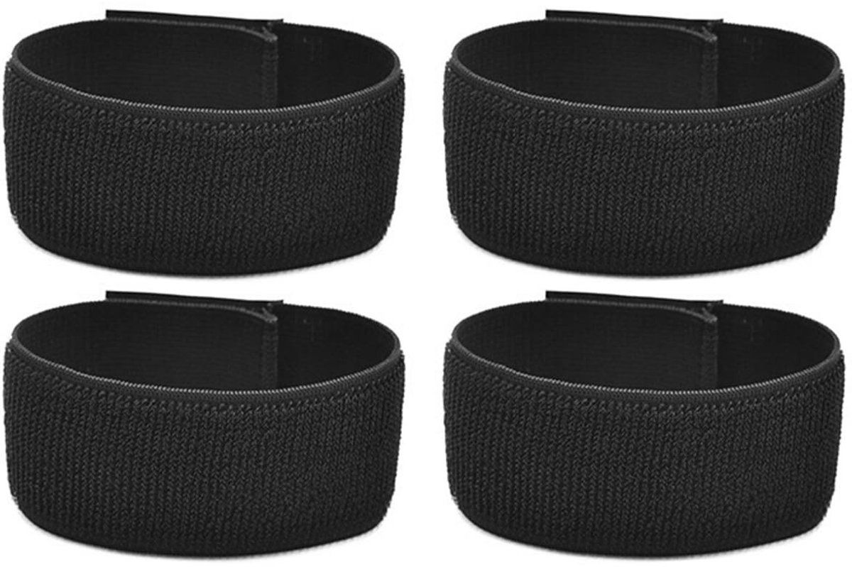 Dailygoods - 2 Paar Verstelbare Voetbalbeenbeugels met Antislip Scheenbandjes