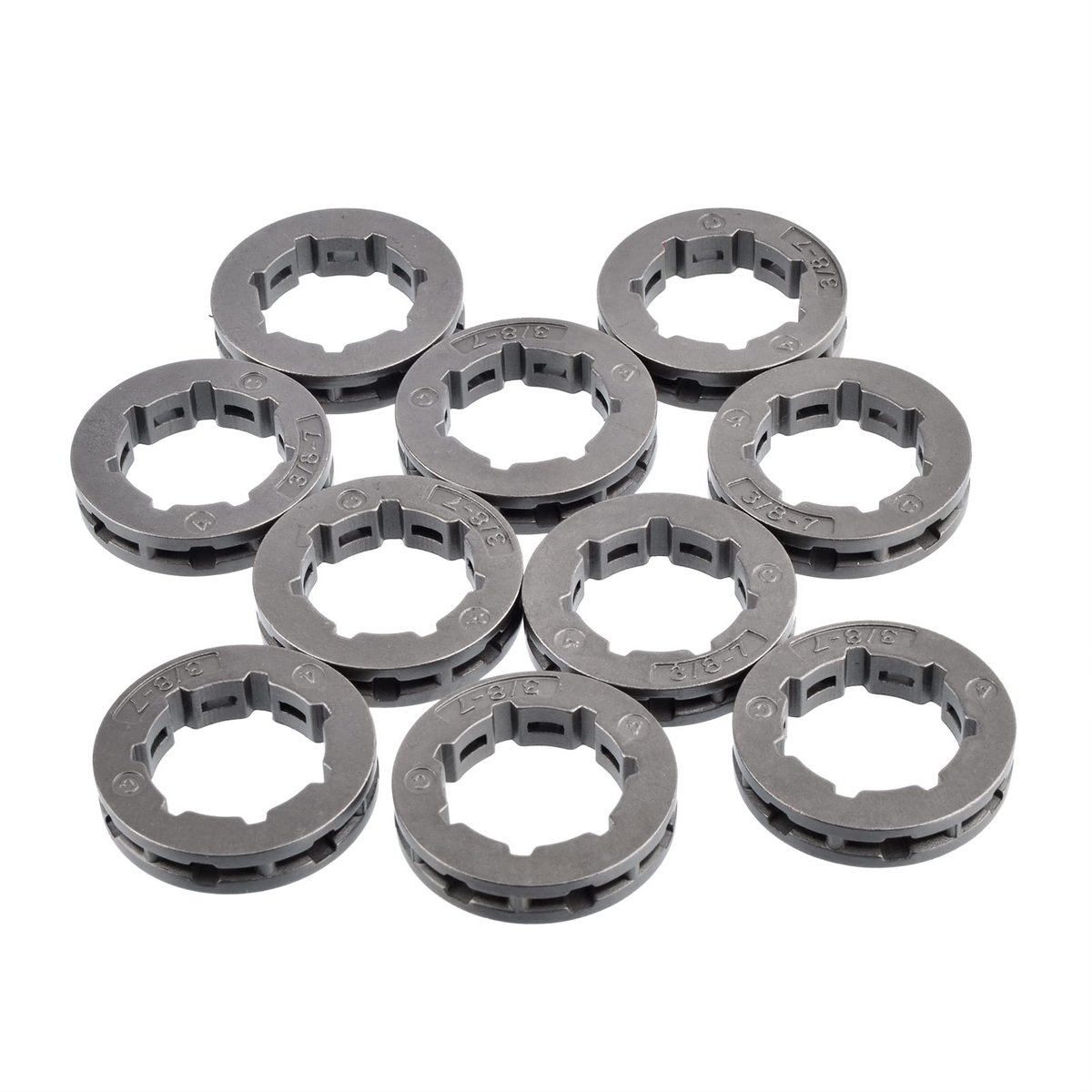 Dailygoods- Kettingwiel 10 Stuks - 3/8 7T 22mm - Voor Husqvarna 61/66/77/160/162/163 - Geschikt voor 266/268/272/280/285/288 - Voor diverse kettingzaagmodellen - Hoogwaardige kwaliteit - Zaagblad